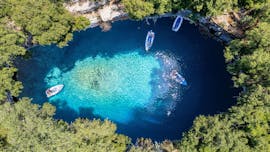 Day Trip to Kefalonia Caves & Myrtos Beach with Swimming from Avalon Travel Kefalonia.