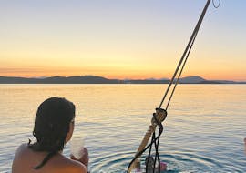 Sunset Boat Trip to Molara & Tavolara Islands with Snorkeling and Apéritif from Sailing San Paolo.