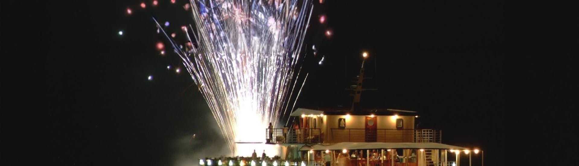 Boat Trip to Rikkos Beach with Dinner, Live Music & Fireworks - Adults Only.