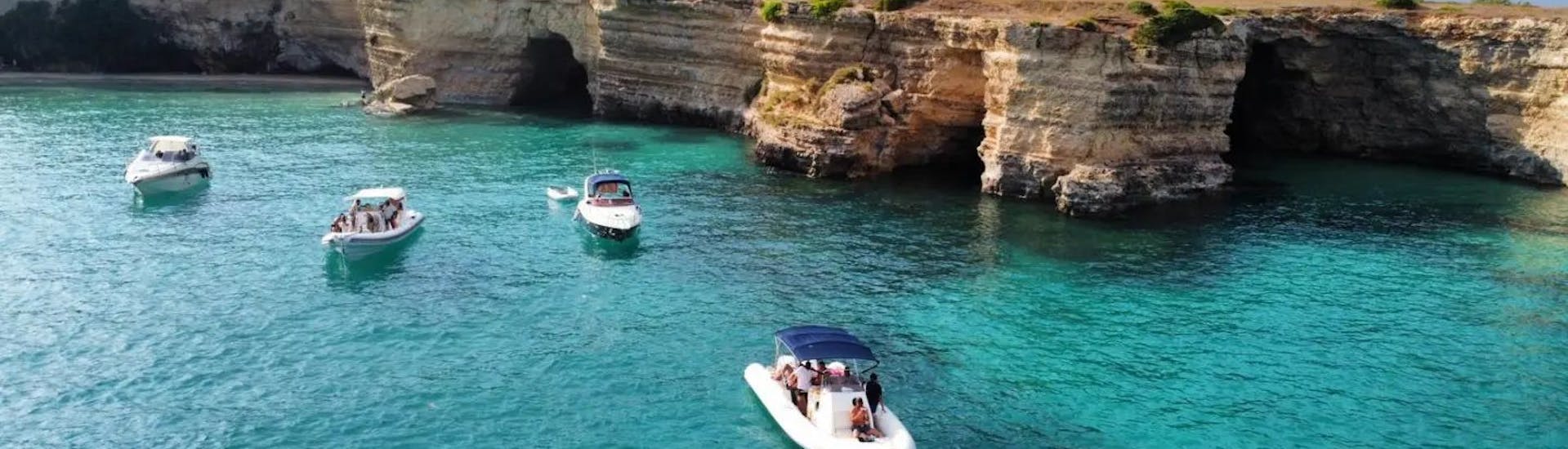 RIB Boat Trip from Otranto to Grotta Zinzulusa with Apéritif.
