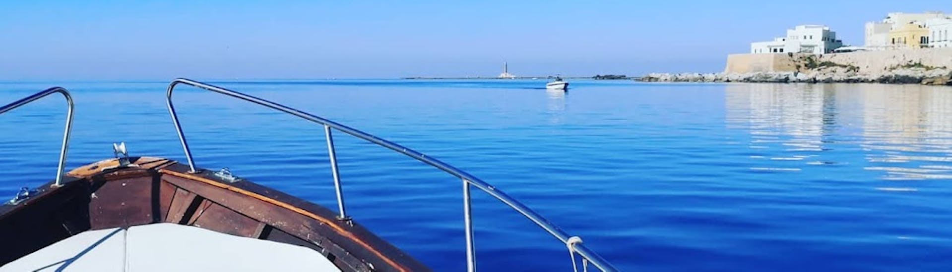 Giro in barca al tramonto da Gallipoli all'isola di Sant'Andrea.