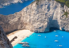 Balade en bateau - Grottes bleues Zakynthos avec Baignade & Visites touristiques.