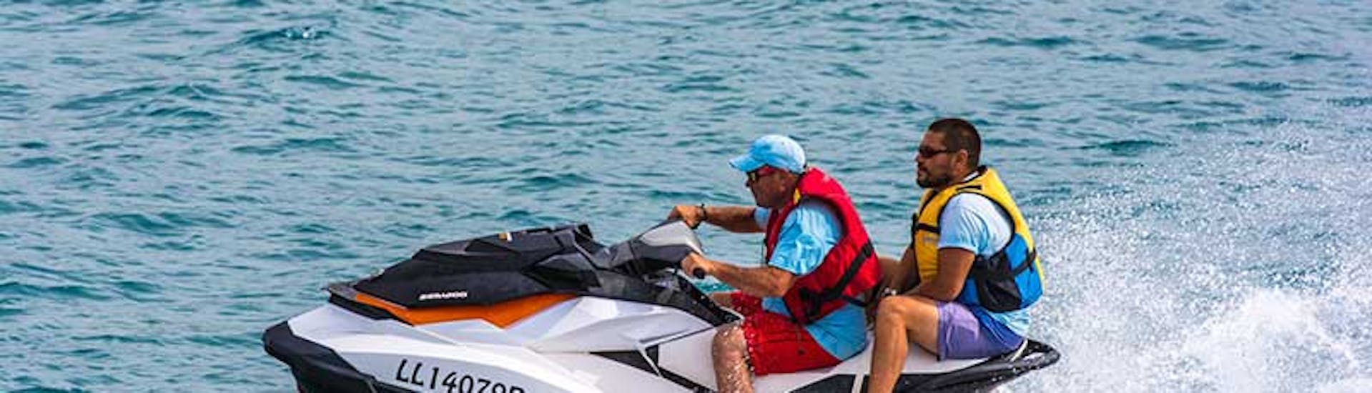 A fun Jet Ski ride takes place in Anassa Beach in Cyprus from Latchi Dive & Watersports Centre.