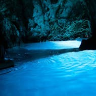 Picture inside the Blue Cave in Split from WaterWorld Croatia