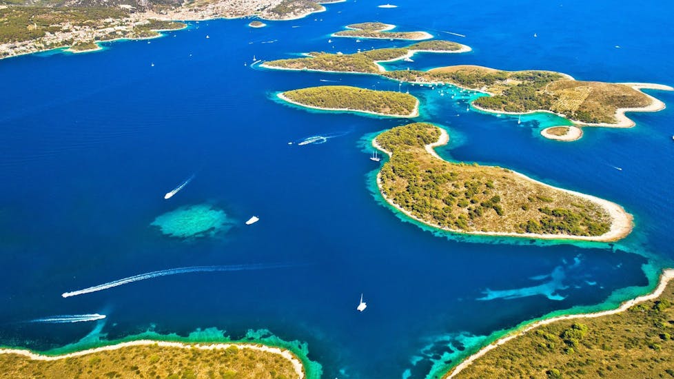 Panoramic View of Islands in Split with Waterworld Croatia.