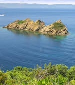 Magnifique île vue durant la Balade en bateau avec escales à Porqurolles et Port-Cros depuis Bormes-les-Mimosas avec Latitude Verte Bormes-les-Mimosas.