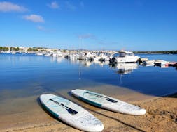 Sortie en stand up paddle à Portocolom (dès 8 ans) pour Tous niveaux avec East Coast Divers Majorque.