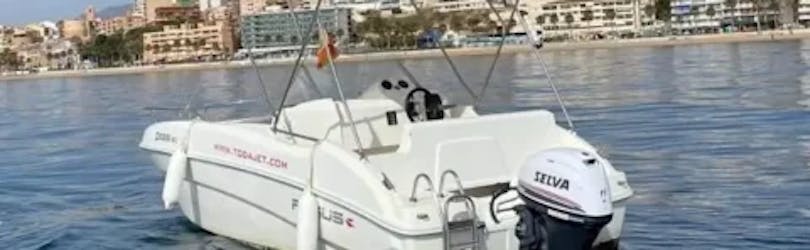 Back view of Remus525 boat from Todajet Benidorm