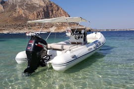 Private RIB Boat Trip from Trapani to Favignana & Levanzo with Snorkeling from EgadiMare.