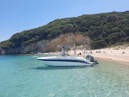 Paseo en barco privado de Agios Sostis a Laganas Bay  & baño en el mar con My Local Sea Zakynthos.