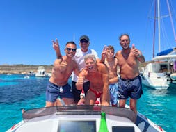 Group trip aboard RIB Boat from Trapani to Favignana and Levanzo with Snorkeling and Apéritif from Egadi Boat Tour Trapani.