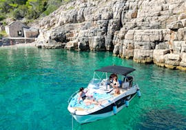 Boat Trip to North Shore of Hvar Island with snorkeling stops from Promare Boat Charter Makarska.
