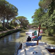 Boat during a Private Cruise on the Canal Du Midi with Lunch - Downstream from Exclusive Cruises France.