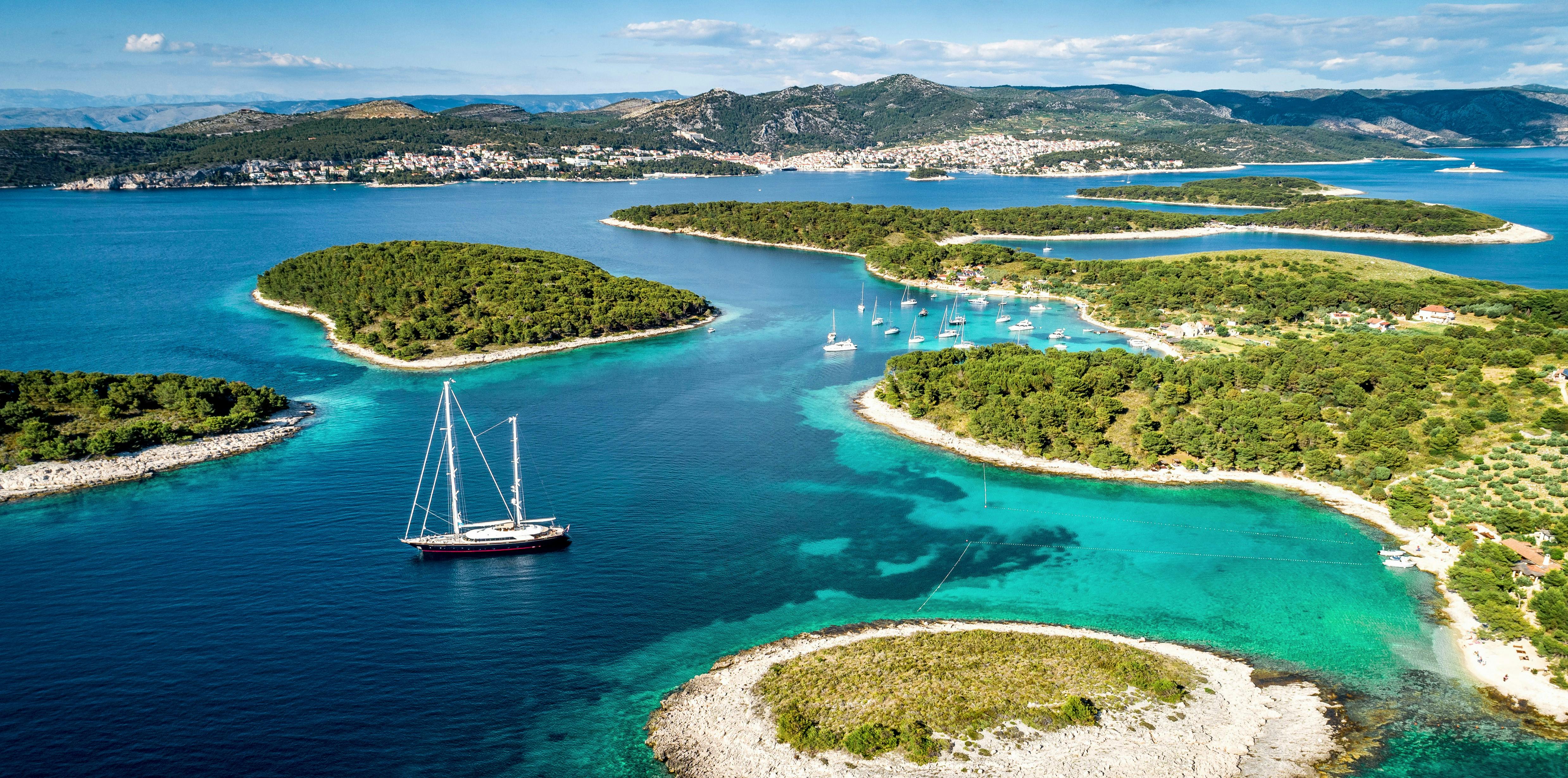Boat Trip to Golden Horn, Hvar & Paklinski Island with Snorkeling from Promare Boat Charter.