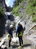Canyoning in the Hochalp Gorge or Wiesbach Gorge in Lechtal for Beginners from Adventure Water Lechtal.