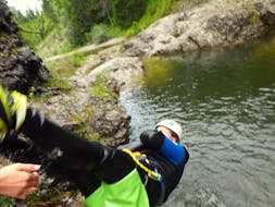 Canyoning in the Hochalp Gorge or Wiesbach Gorge in Lechtal for Families from Adventure Water Lechtal.
