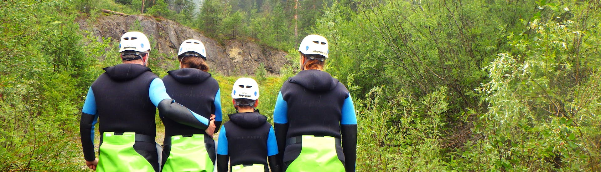 Canyoning in the Hochalp Gorge or Wiesbach Gorge in Lechtal for Families.