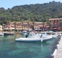 View of Port-Cros bay during a Round-Trip to Port-Cros Island from Issambres and Sainte-Maxime from Les Bateaux Verts Saint-Tropez.
