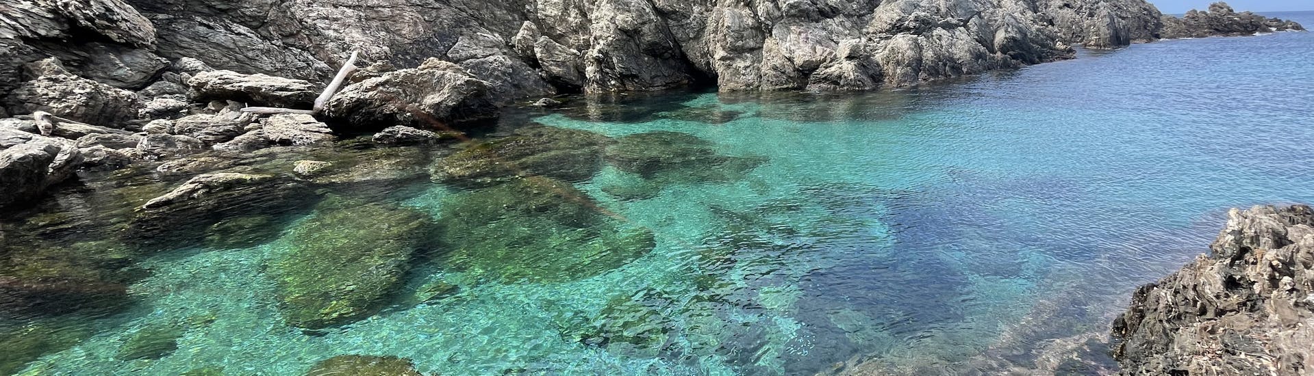 View of a Cove during the Round-Trip to Port-Cros and Porquerolles Islands with les bateaux verts.