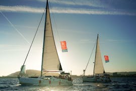 Gita in barca a vela a Spiaggia di Barceloneta al tramonto e visita turistica con Sailing Experience BCN.