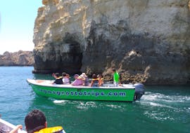 Boat Trip along the Coastline of Ponta da Piedade from Lagos Marina from Lagos Grotto Trips .