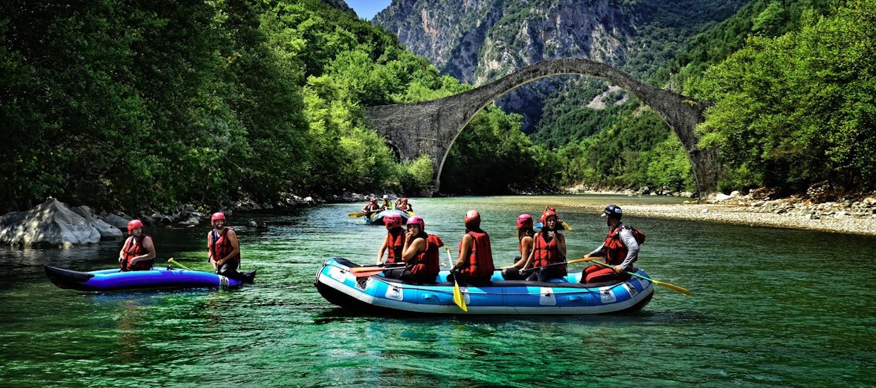 Rafting on the Arachthos Potamos River starting from Politsa’s Bridge.