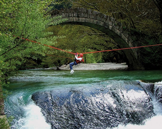 Canyoning in the Nefeli Canyon along Voidomatis River.