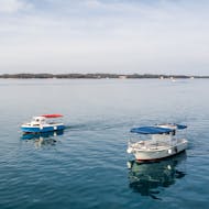 Die beiden Boote der Tour während der Panorama-Bootstour zum Brijuni-Nationalpark mit Brijunu Panorama Istria.