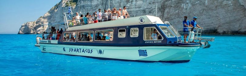 Glass-Bottom Boat Trip to Navagio Beach from Zakynthos from Happy Days Zante .