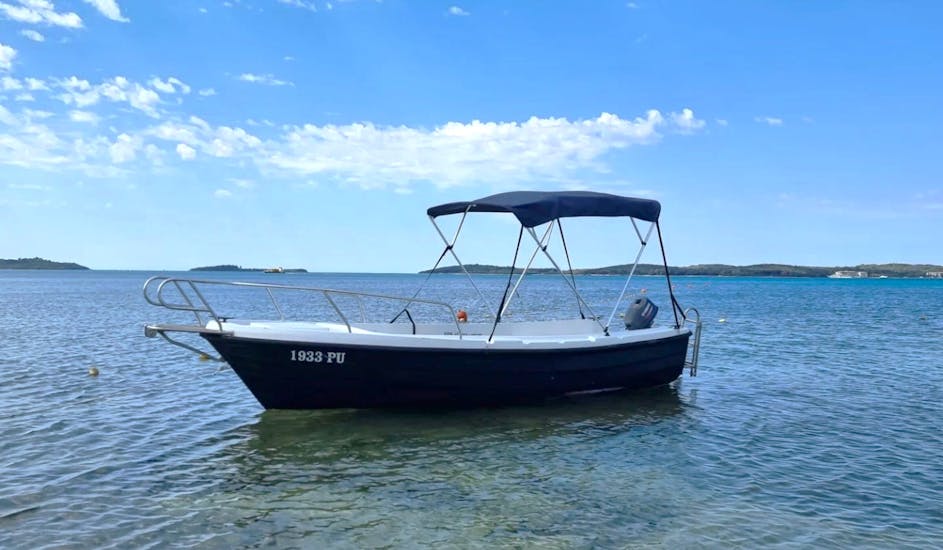 Here is a boat you can rent from Alex Rentals Fažana.