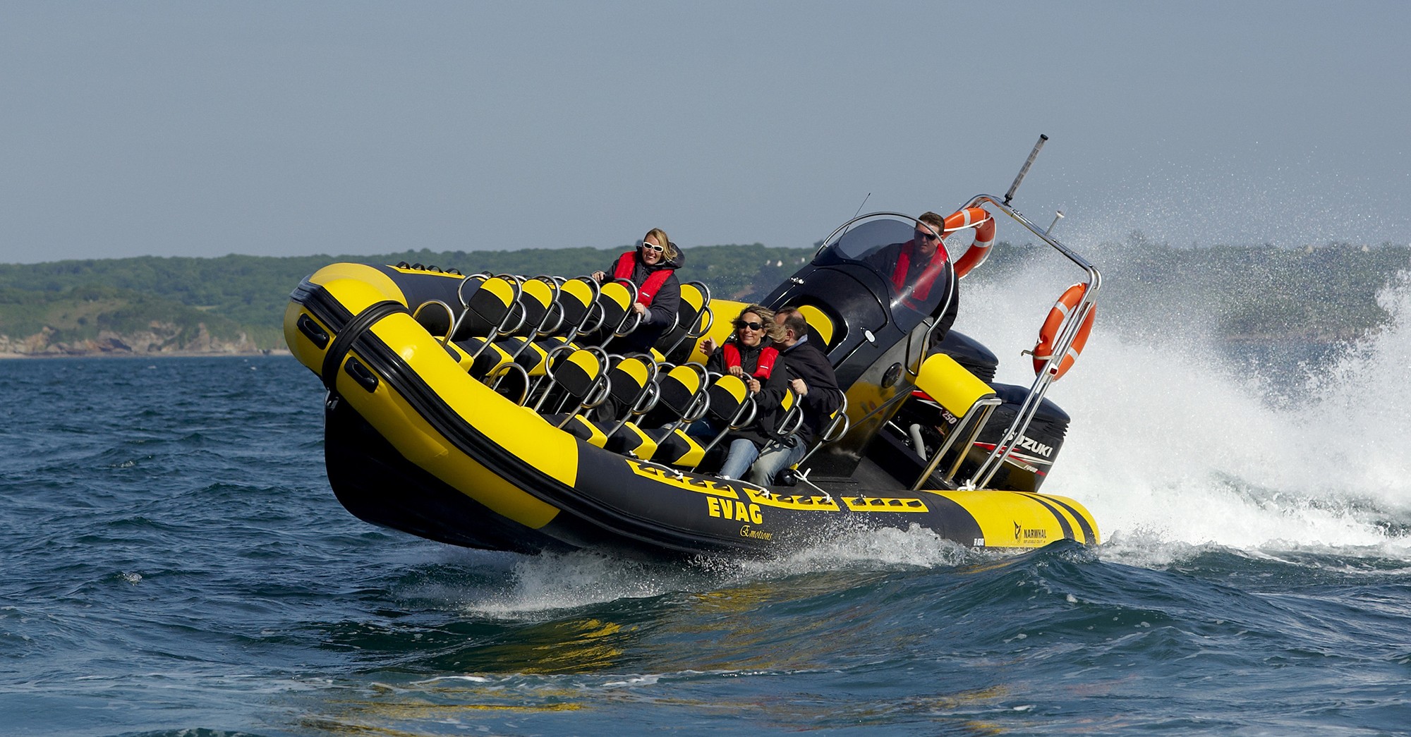 RIB Boat Trip from Sète to its Coastline from Cap Caraïbes Sète.