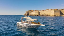 Paseo en barco de Srebreno a Island Koločep  & baño en el mar con Karuzo Boat Tours Dubrovnik.