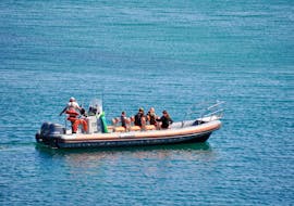 Group of people during their Private Boat Trip from Le Cap d'Agde with Wine & Swimming from Cap Liberté 34 Cap d'Agde.