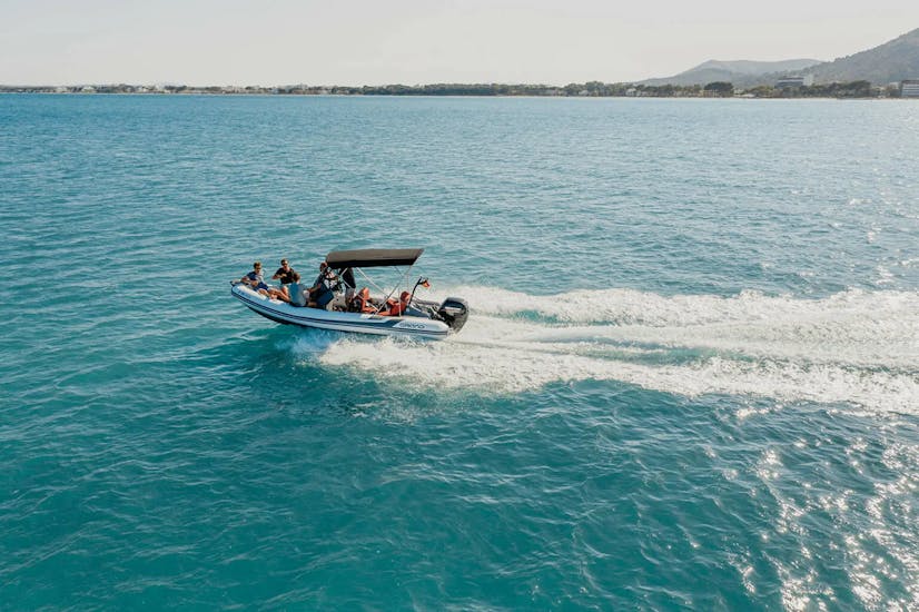 RIB Boat Rental in Alcúdia (up to 8 people) with Quest Heroes Alcúdia.
