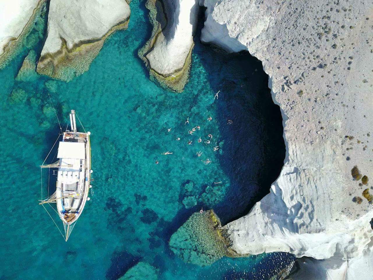 Balade privée en voilier  & Baignade.