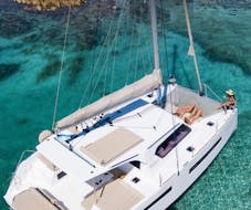 Private Luxury Catamaran Trip around La Maddalena Archipelago with Lunch from Zefiro Experience La Maddalena.