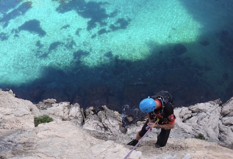Dry Canyoning with Zip-lining in the Calanques National Park.