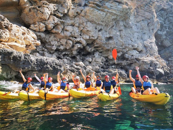 Sea Kayak for Beginners in Villajoyosa to Punta Plana & Fonda Cove with Alicante Aventura..