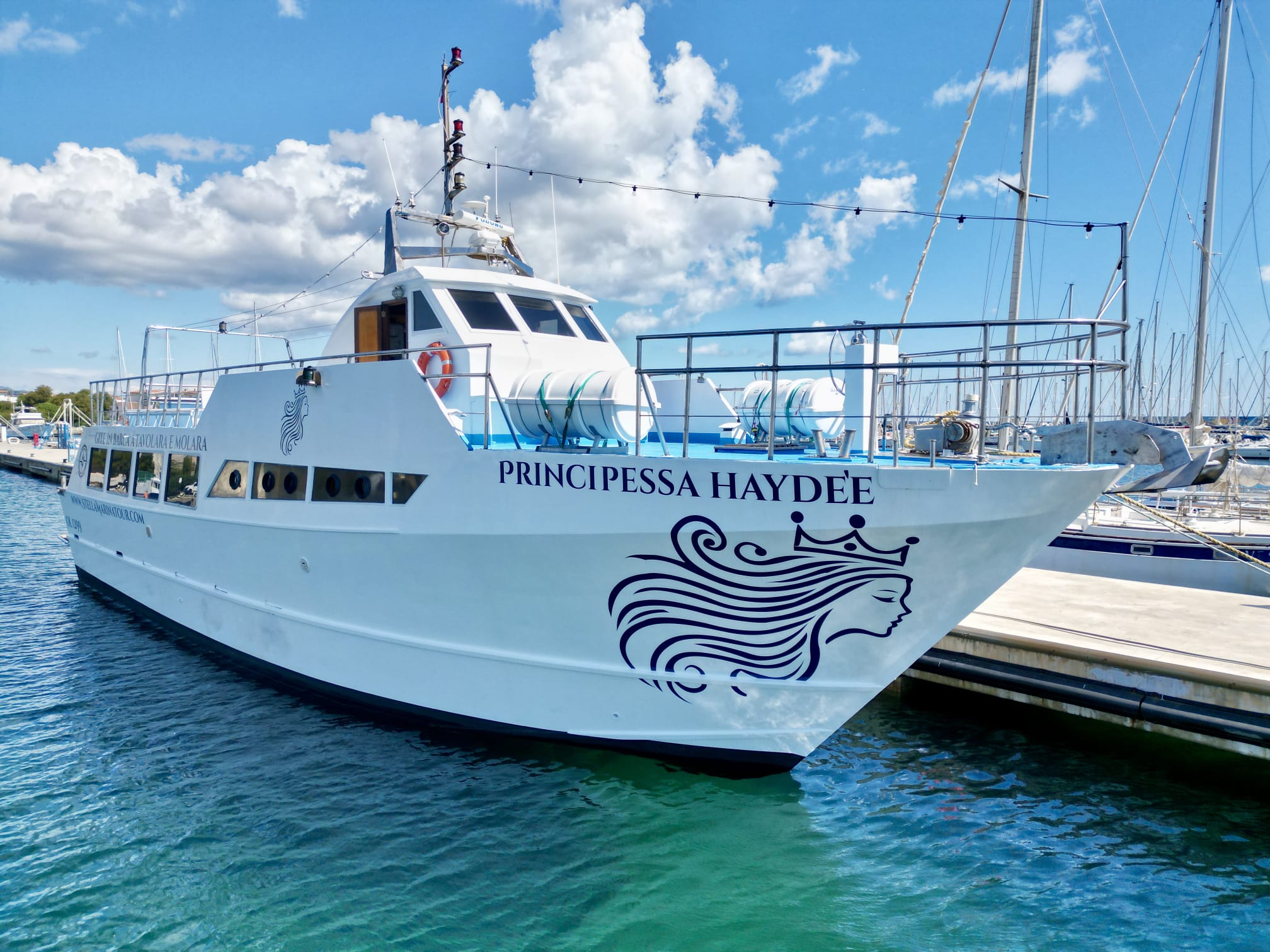 Boat Trip to Tavolara & Molara Islands with Swimming Stop from Stella Marina Tavolara.