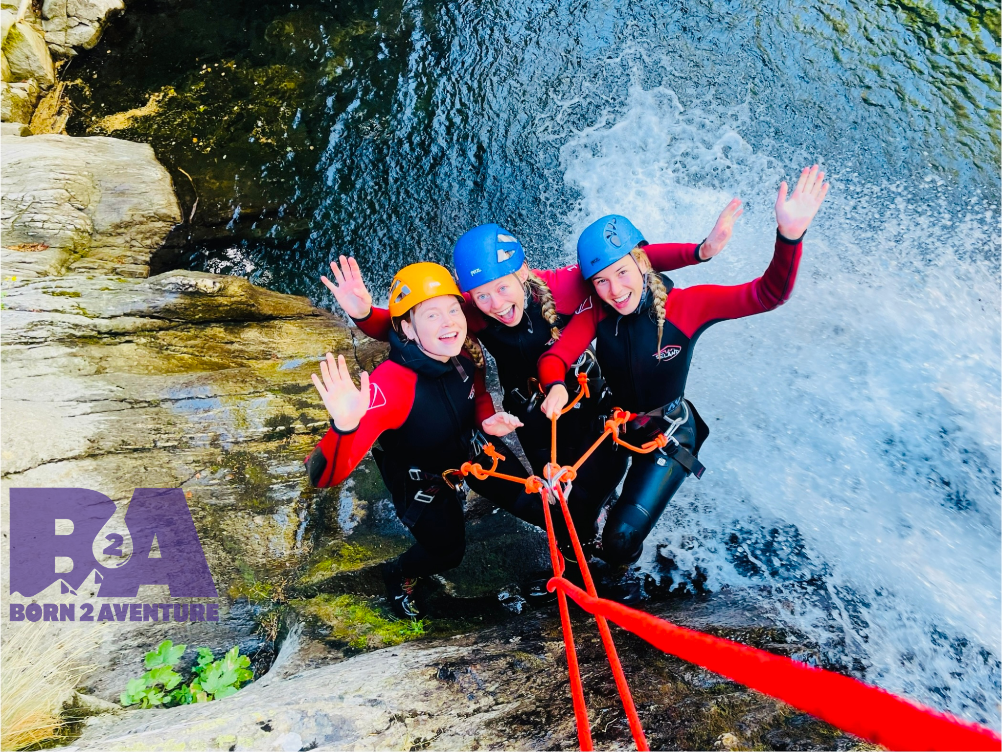 Full Day Canyoning in La Borne Canyon - Discovery from Born 2 Aventure Ardèche Lozère.