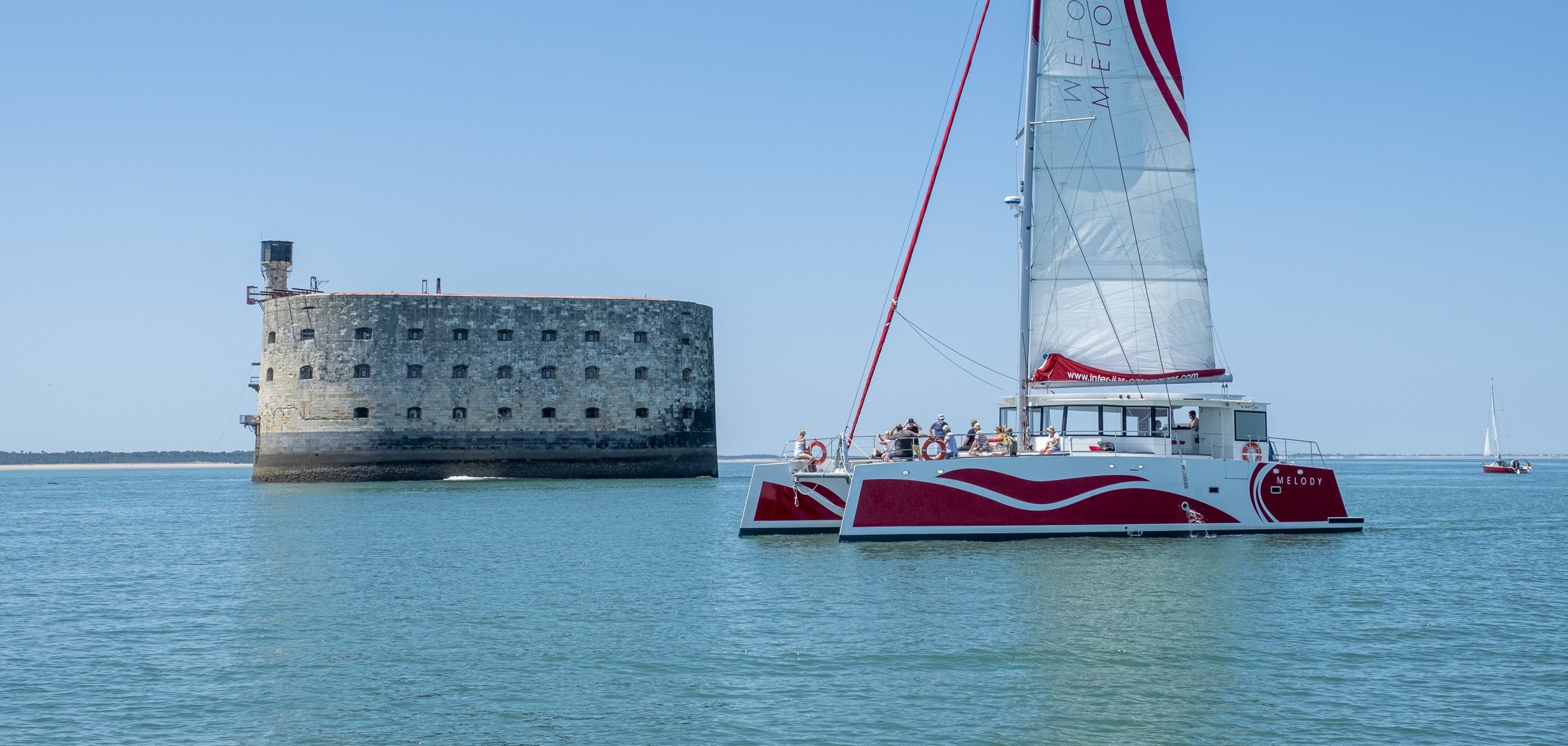 Katamarantour von Boyardville - Fort Boyard.