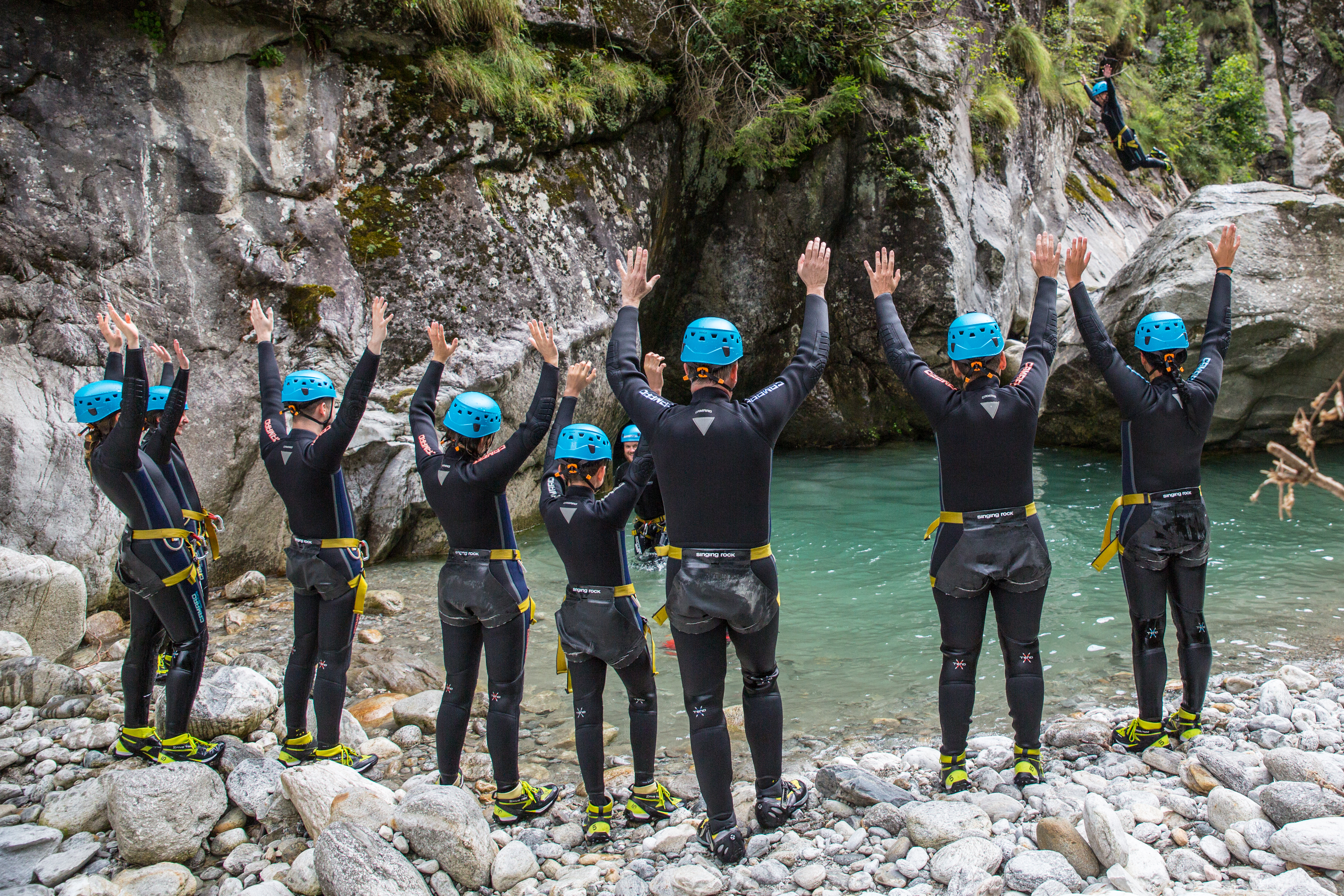 Canyoning in Zemmschlucht - Blue Lagoon Tour from Mountain Sports Mayrhofen.