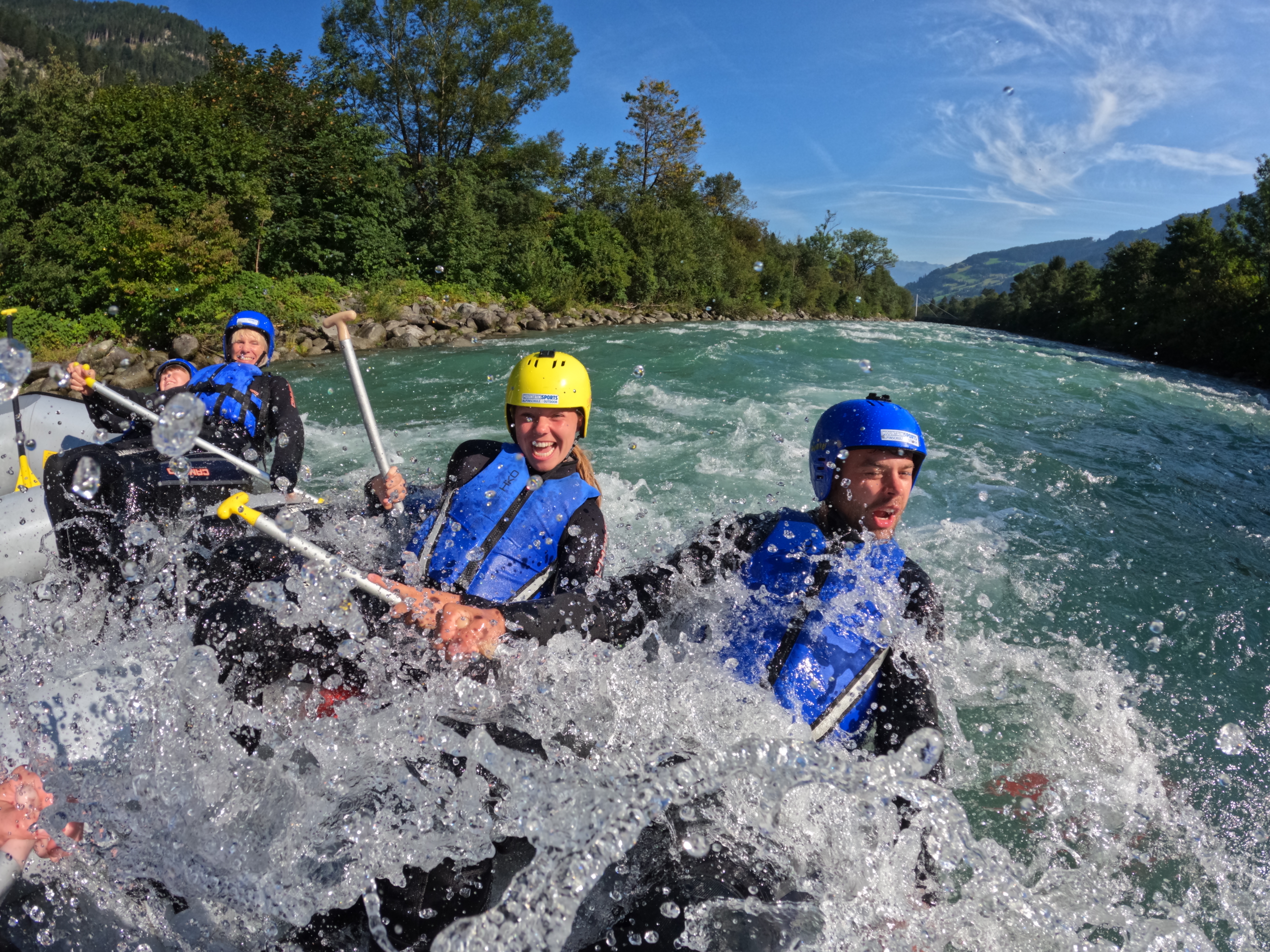 Power Rafting in Mini Rafts on the Ziller River from Mountain Sports Mayrhofen.