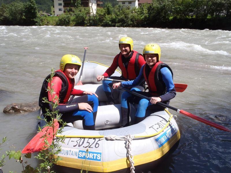 Powerrafting im Mini Raft auf dem Ziller.
