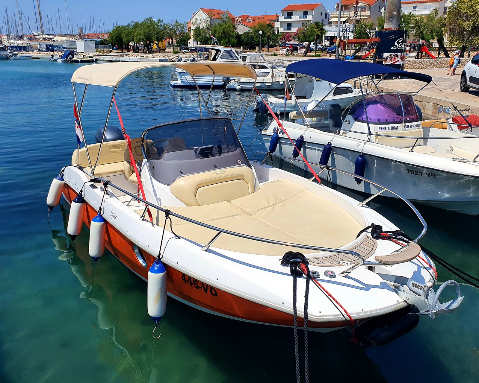 Boat Rental in Vodice with Licence (up to 7 people) from 230 € - CheckYeti