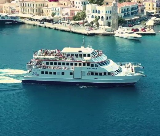 Paseo en barco a Symi desde Rodas con baño con Sea Dreams Rhodes.