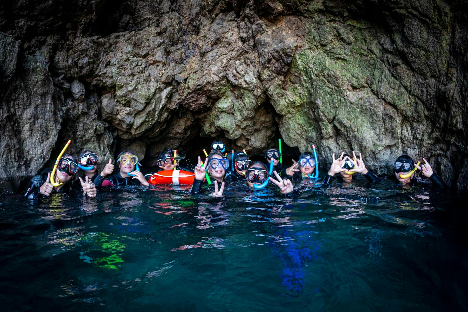 A group of friends during a Snorkeling Trip to Islas Medas, Montgrí Natural Park & Baix Ter.