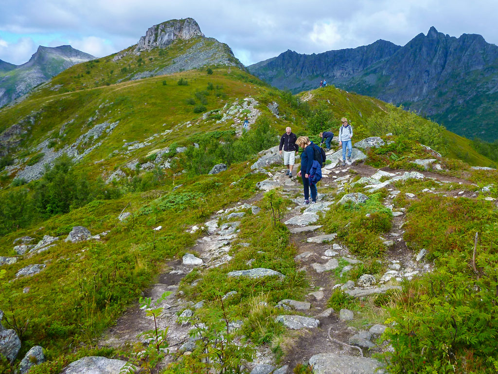 Halve dag wandeltocht naar Tuva Peak met Lofoten Aktiv.