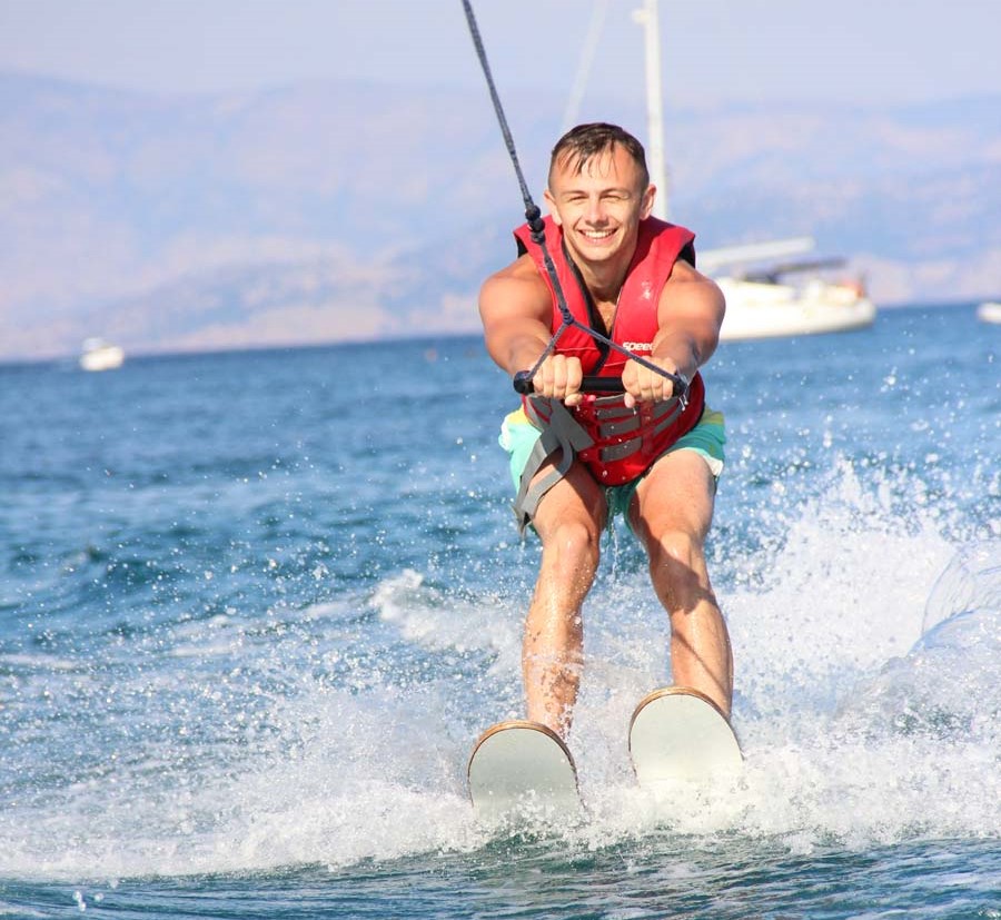 Waterskiing in Dassia from Dassia Ski Club.