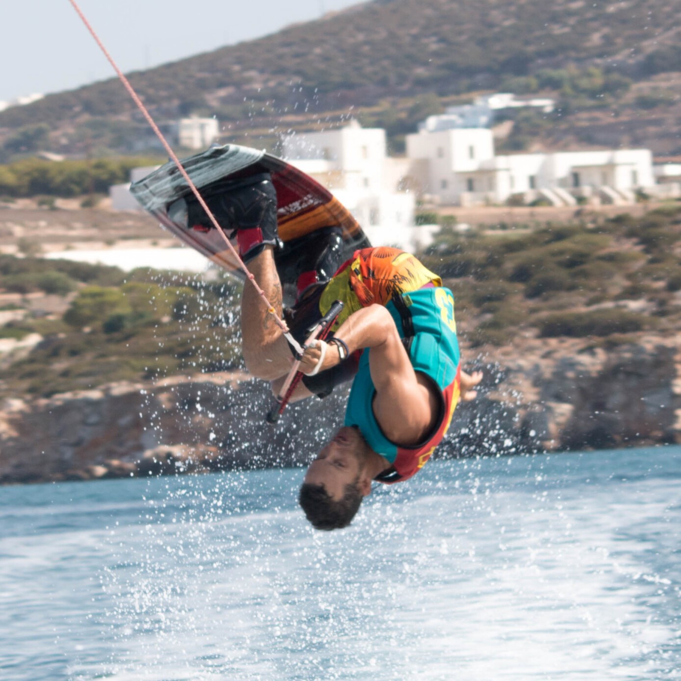 Wakeboarden - Pounta met Paros Kite Pro Center.